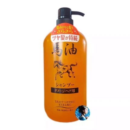 Шампунь с лошадиным жиром для окрашенных и после химической завивки волос Junlove Horse Oil Shampoo