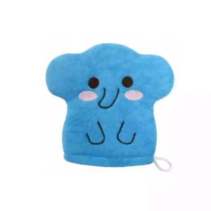 Детская рукавичка для мытья тела KOKUBO Furocco Kids blue elephant