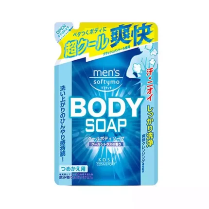 Мужское жидкое мыло с охлаждающим эффектом Цитрус Kose Cosmeport Mens Softymo, 400ml