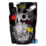 Жидкое мыло для мужчин c древесным углем, сменная упаковка, Kumano Men`s Charcoal