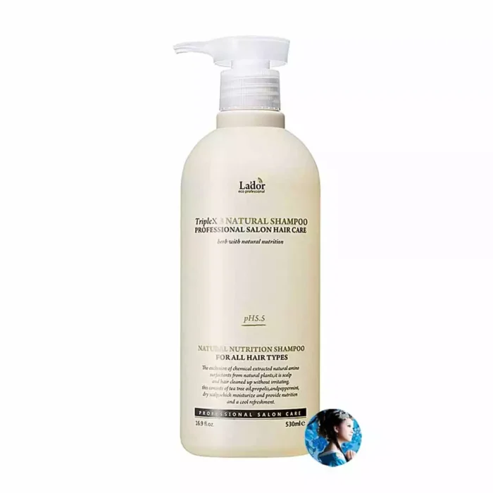 Безсульфатный органический шампунь с экстрактами и эфирными маслами La’dor Triplex Natural Shampoo