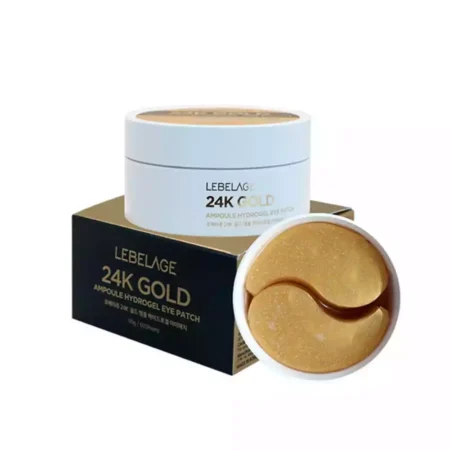 Гидрогелевые патчи для глаз Lebelage 24K Gold Ampoule Hydrogel Eye Patch, 60шт
