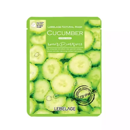Тканевая маска для лица с экстрактом огурца Lebelage Natural Mask Cucumber