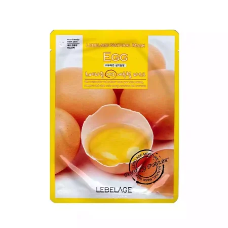 Тканевая маска для лица с экстрактом яйца Lebelage Natural Mask Egg