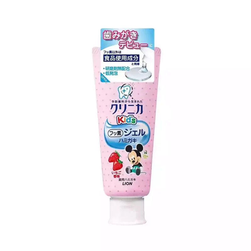 Детская зубная гелевая паста укрепляющая со вкусом клубники Lion Clinica Kids Gel, 60g