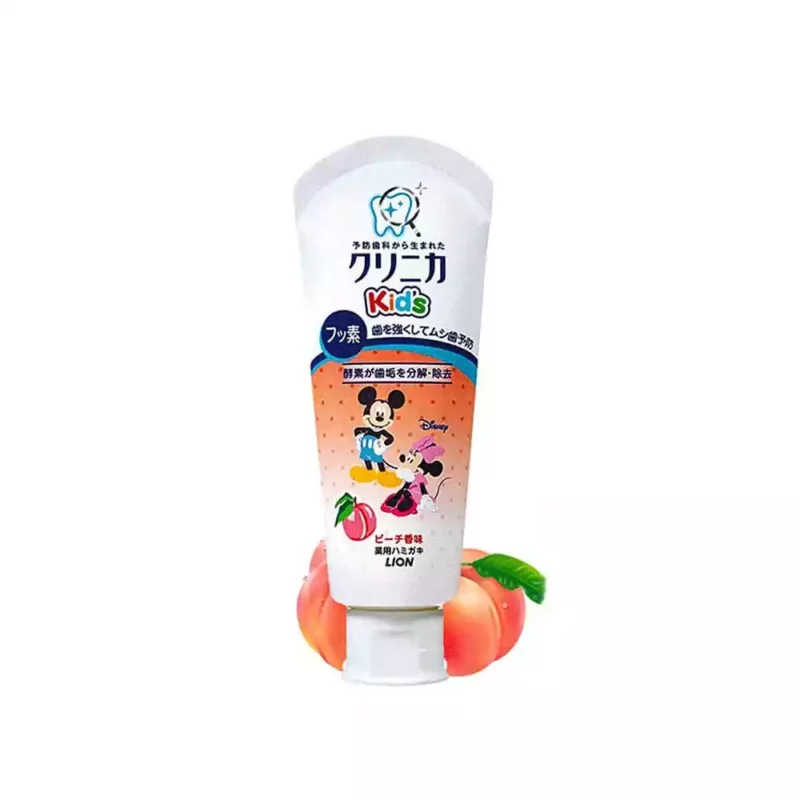 Детская зубная паста укрепляющая со вкусом персика Lion Clinica Kids, 60g