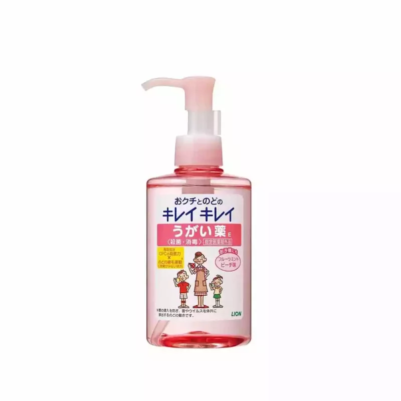 Ополаскиватель полости рта с ментолово-персиковым вкусом Lion Kirei Kirei, 200ml