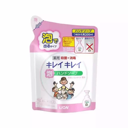 Пенное мыло для рук антибактериальное с маслом лимона LION Kirei Kirei, 200ml