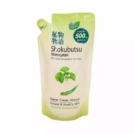 Гель-крем для душа Гингко Lion Shokubutsu Monogatary Ginkgo Shower Cream refill