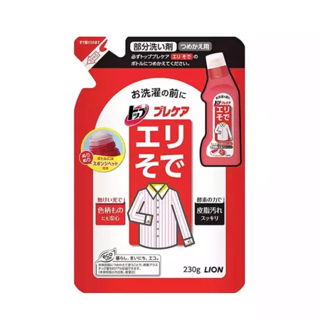 Жидкое средство для удаления пятен воротничков и рукавов Lion Тop Precare в мягкой упаковке, 230 мл