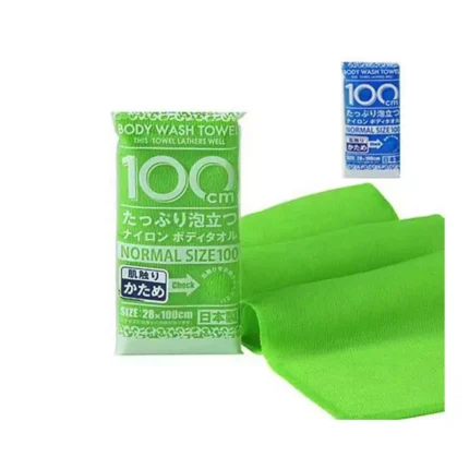 Массажная мочалка средней жесткости YOKOZUNA Body Wash Towel Blue