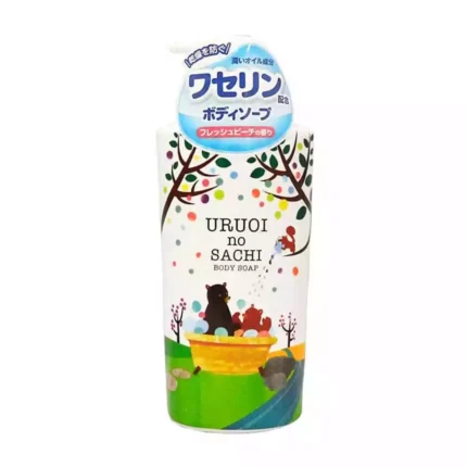 Жидкое мыло для тела с ароматом персика MAX Uruoi No Sachi, 450ml