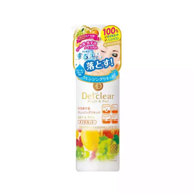 Жидкость для снятия макияжа c AHA & BHA Meishoku Detclear AHA & BHA fruits cleansing liquid