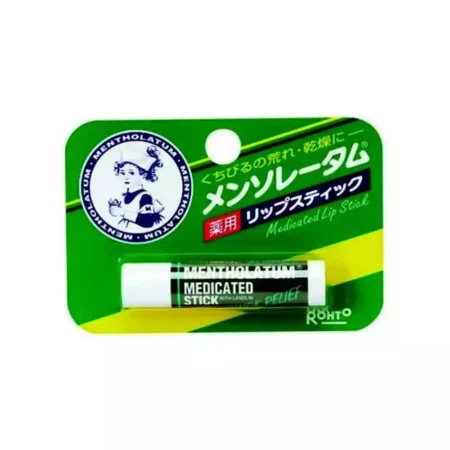 Бальзам для губ в стике с ланолином Mentholatum