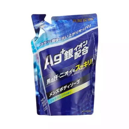 Увлажняющее крем-мыло для мужчин с ионами серебра Mitsuei Pure Body Ag+, 400ml