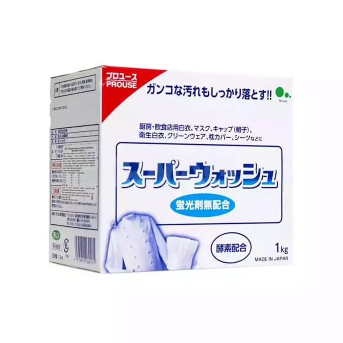 Стиральный порошок с отбеливателем и ферментами для белого белья Mitsuei Super Wash