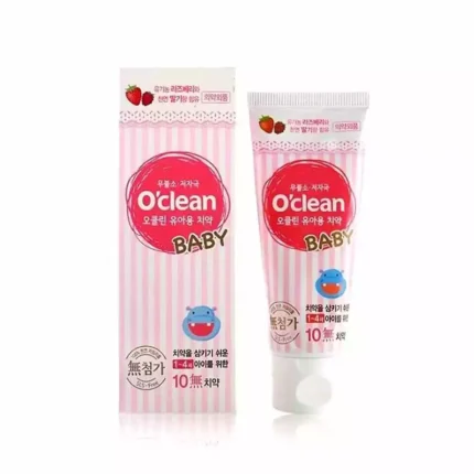 Детская зубная паста со вкусом клубники и малины Mukunghwa O’Clean baby, с 1 года до 4 лет
