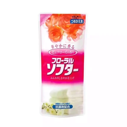 Кондиционер для белья смягчающий, с ароматом букета роз Nihon Softener Floral Pure Rose Scent, 500 мл