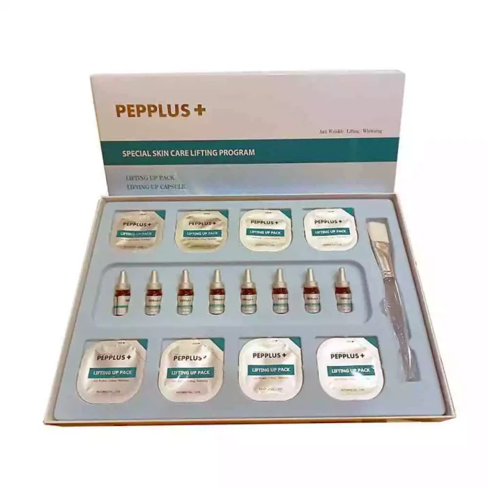 Набор пептидных двухкомпонентных мышечных масок Picobio PEPPLUS+ Special skin care Lifting program, 8 шт