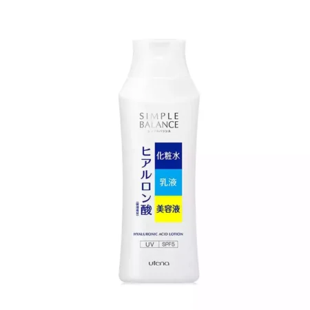 Лосьон для утреннего ухода за кожей лица с гиалуроновой кислотой Utena Simple Balance Moisturizing Lotion