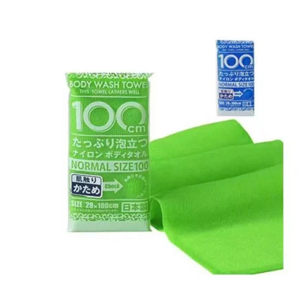 Массажная мочалка жесткая YOKOZUNA Body Wash Towel Green