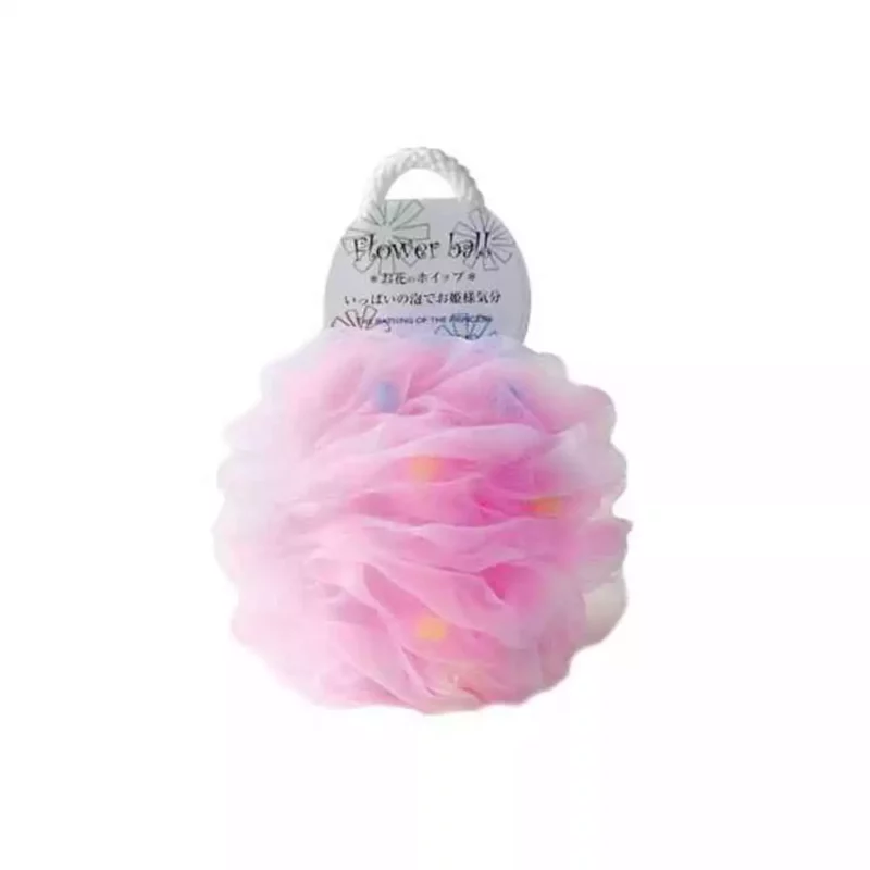 Мочалка для тела в форме шара YOKOZUNA Flower Ball