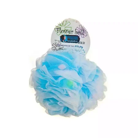 Мочалка для тела в форме шара YOKOZUNA Flower Ball