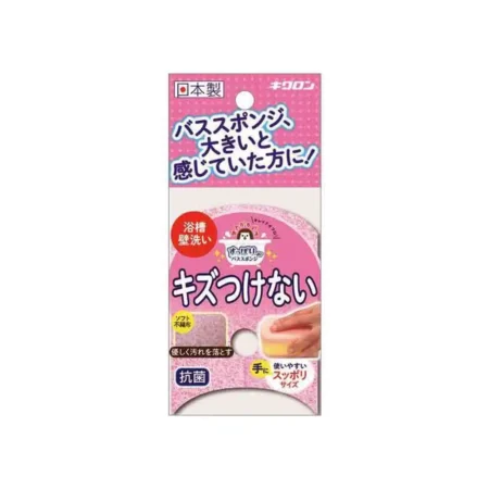 300655 SOFT BATH SPONGE SCOUTER NON SCRATCH Губка для ванной и кухни с антибактериальной пропиткой, трехслойная, мягкий верхний слой, 1 шт/уп,11х8 см