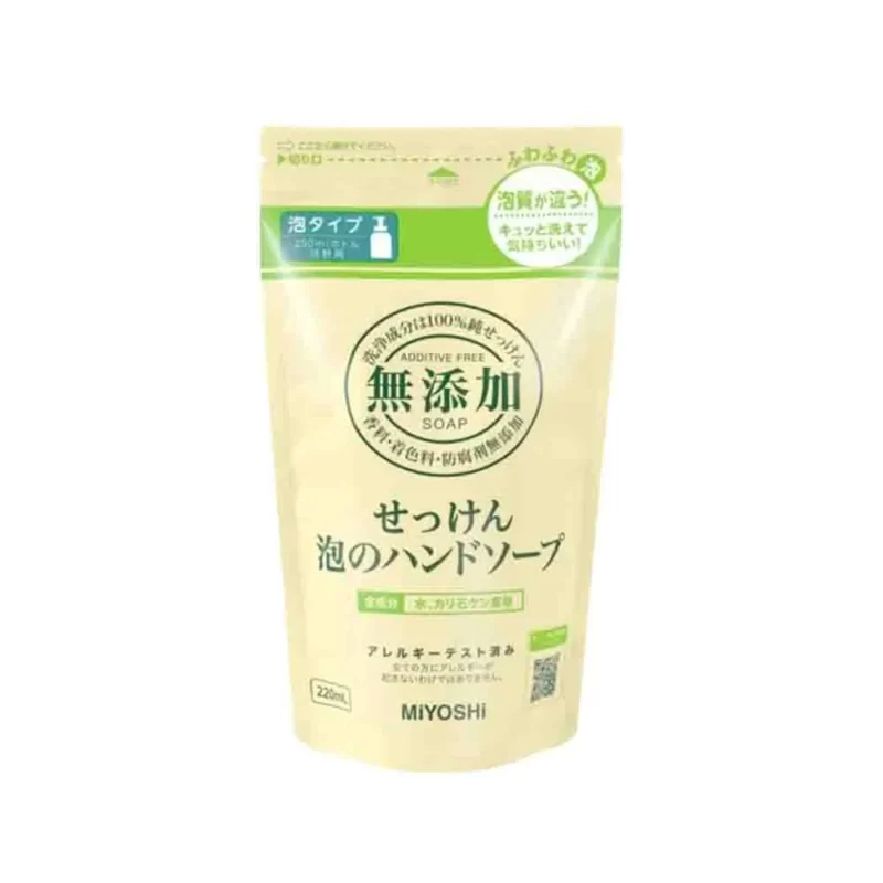 100684 ADDITIVE FREE BUBBLE HAND SOAP Пенящееся жидкое мыло для рук на основе натуральных компонентов з/б, 220 мл