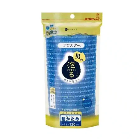 200047 AWASTAR NYLON BODY WASH CLOTH VERY HARD Мочалка массажная сверхжесткая (голубая)