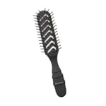 Профессиональная расческа для сушки и укладки волос VeSS HAIRSTYLING PRO Skeleton Brush черная предназначена для легкой и быстрой укладки волос феном