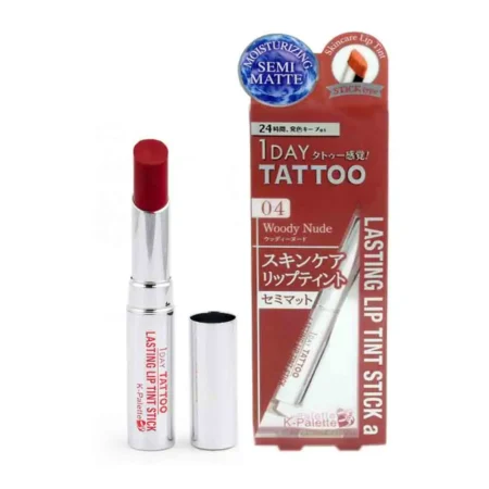 734371 LASTING LIP TINT STICK MATTE Увлажняющий полуматовый тинт для губ, тон 04, каштановый