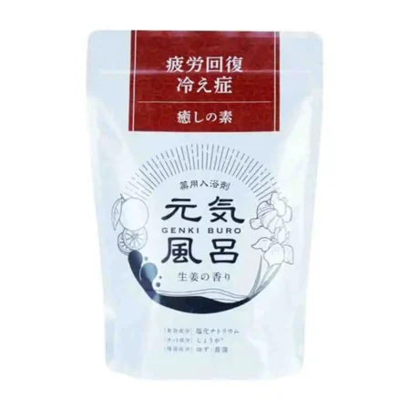 Соль для ванны “Разогревающая” MAX Bath Genki Buro Healing, 400g