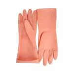 Перчатки латексные хозяйственные розовые - размер S MYUNGJIN RUBBER GLOVE MJ PINK