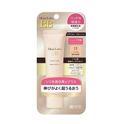 Meishoku Moisture Essence Cream SPF 50 PA+++ Увлажняющий тональный крем--эссенция тон теплый бежевый