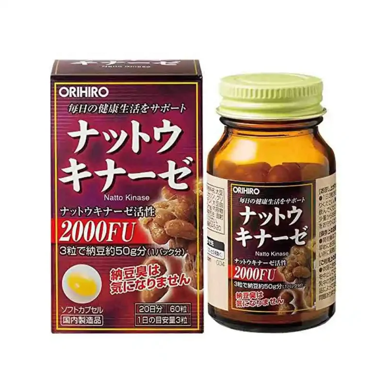Наттокиназа от диабета, атеросклероза и гипертонии ORIHIRO Natto Kinase 2000FU