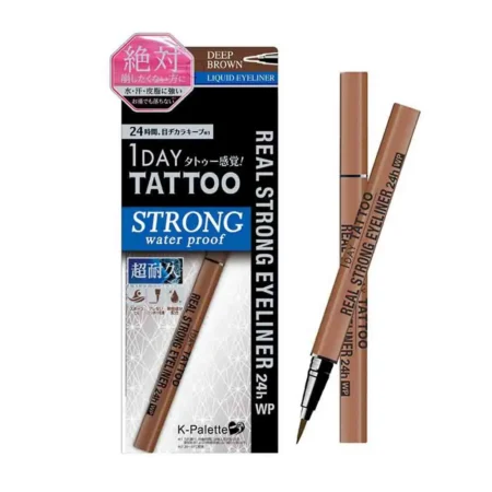 732537 REAL STRONG EYELINER 24h WP Водостойкая жидкая подводка для глаз 24 часа, коричневый
