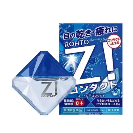 Rohto Z! CONTACT Увлажняющие, суперосвежающие капли для глаз, при ношении контактных линз