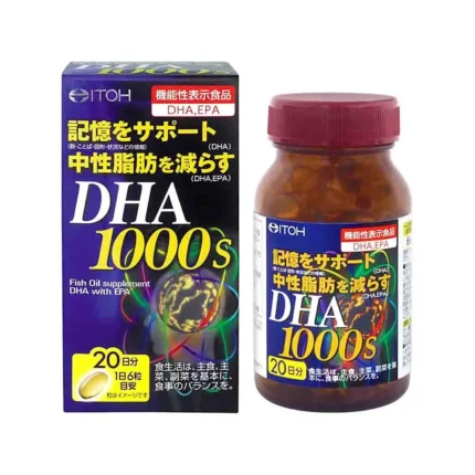 Омега-3 ITОH OMEGA 3 DHA 1000S + EPA улучшает состояние кожи, улучшает умственную активность, повышает устойчивость к стрессам, защищают клетки от старения