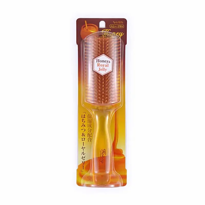 Щетка массажная для увлажнения волос с мёдом VeSS Honey brush