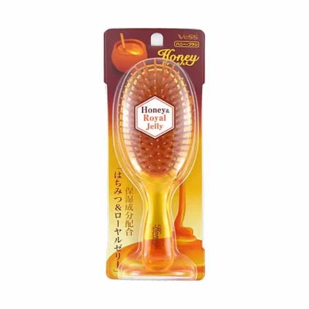 Щетка массажная для увлажнения волос с мёдом (круглая) VeSS Honey brush