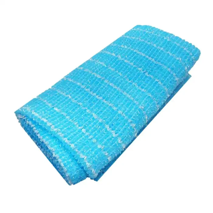 Мочалка для тела средней жесткости голубая O-HE AWAYUKI Nylon Towel Ordinary