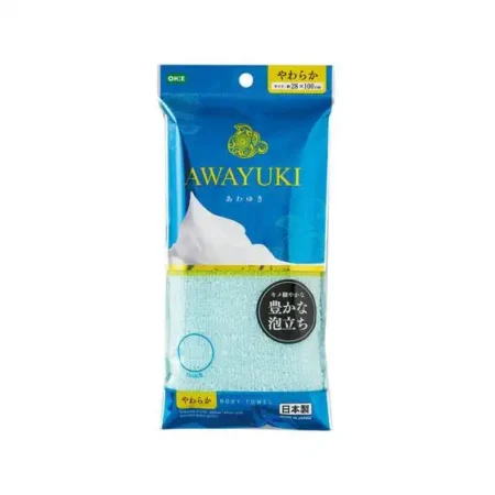 Мочалка для тела мягкая бирюзовая OH:E AWAYUKI Nylon Towel Soft