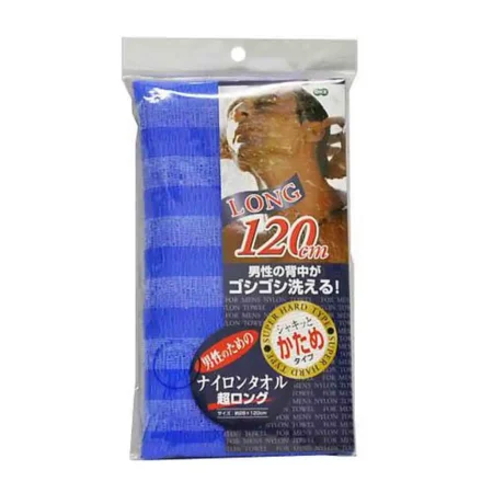 Мочалка для тела сверхжесткая синяя OH:E Nylon Towel Ultra Long