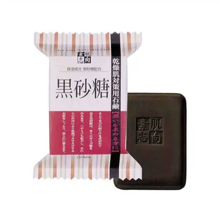 Мыло для сухой кожи Тростниковый сахар и Мед Clover cодержит коричневый сахар - богатый олигосахаридами и мед – увлажняющий и разглаживающий компонент