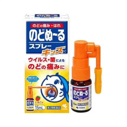 Cпрей для горла со вкусом клубники для детей от 2-х лет Kobayashi Nodonuru Spray Kids