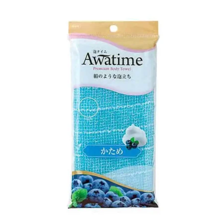 Мочалка для тела жесткая голубая OH:E AWA Time Body Towel Katame