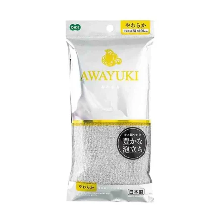 Мочалка для тела серая мягкая OH:E AWAYUKI Nylon Towel Soft