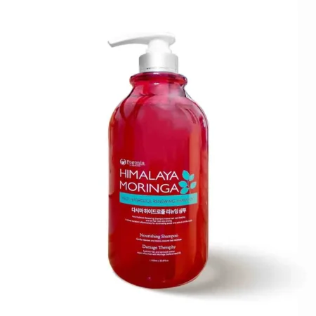 POGONIA Увлажняющий шампунь с маслом моринги и гидролатом водорослей, 1000 мл