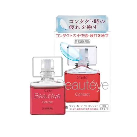 Капли для увлажнения глаз при ношении линз Santen Beauteye Contact, 12ml